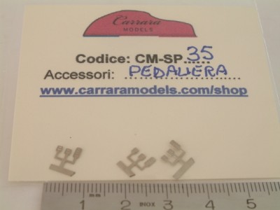 CM-SP35 set 3 pz pedaliera auto in fotoincisione per modelli - scala 1:43